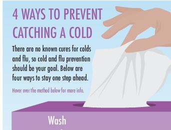 Four ways to prevent catching a cold