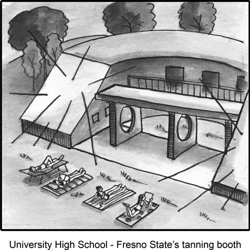 University High School ”” Fresno State’s tanning booth