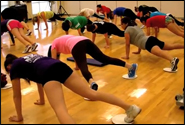 Butts and Guts class at the Rec Center [video]