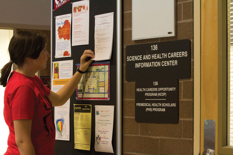 Students in the College of Science and Mathematics are given the resources to prepare themselves for careers. The center has been available to students since 2010, and continues serving students with resumes and scholarships.
Roe Borunda / The Collegian