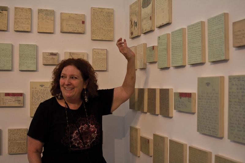 The Letters to Allen series, part of Nancy Youdelmans art exhibit at Gallery 25, tells the stories of 39 young women who fall for a man who sweeps them off their feet. Youdelmans gallery will display the letters until Sept. 30.
Roe Borunda / The Collegian