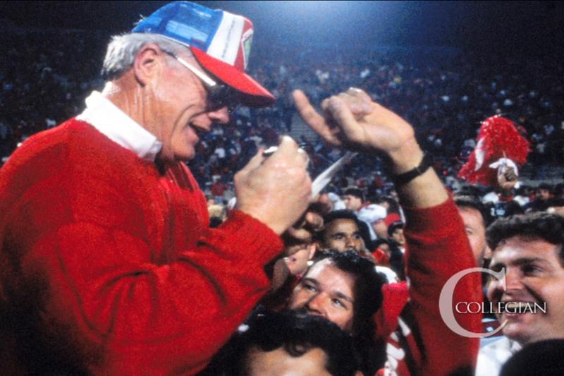 Former Fresno State coach Jim Sweeney died on Friday at the age of 83. Photo courtesy of Fresno State Athletics
