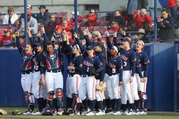 The Fresno State womens softball team started the 2013 season 4-1 at this weekends Fresno State Kick-Off Tournament under first-year coach Trisha Ford. Photo by Roe Borunda / The Collegian 