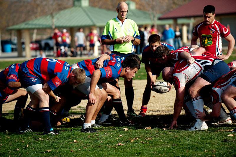 The Fresno State men’s (above) and women’s rugby teams have seen growth in interest the past couple of years. Both teams play on the road on Saturday.  Photo courtesy of Brennan McCormick / Fresno State men’s rugby