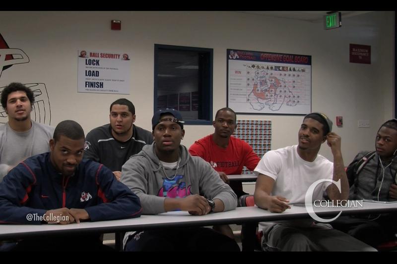 Fresno State football players quizzed on Super Bowl
