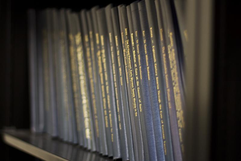 Published history theses of previous years are kept in the office of the graduate adviser.
Photo by Dalton Runberg / The Collegian