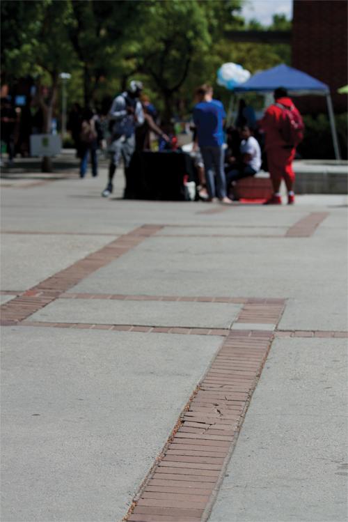 Some sidewalks at Fresno State are in disrepair, causing some students to fall or lose their balance.