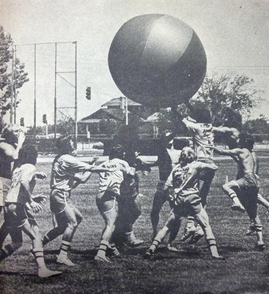 Earth Ball was an original Vintage Days activity that was eventually banned after several injuries.
(The Collegian/May 1976)