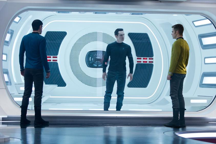 Zachary Quinto (left), Benedict Cumberbatch (center) and Chris Pine (right) star in Star Trek Into Darkness. The sequel to the 2009 film. Photo courtesy of Paramount Pictures