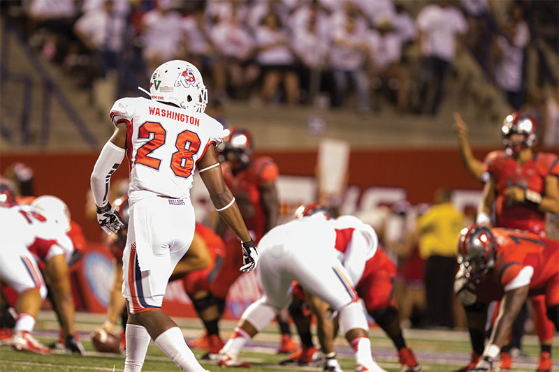 Charles Washington (28) made the game-saving play in the Bulldogs' 52-51 overtime win over Rutgers on Thursday, breaking up a pass intended to wide receiver Brandon Coleman. 