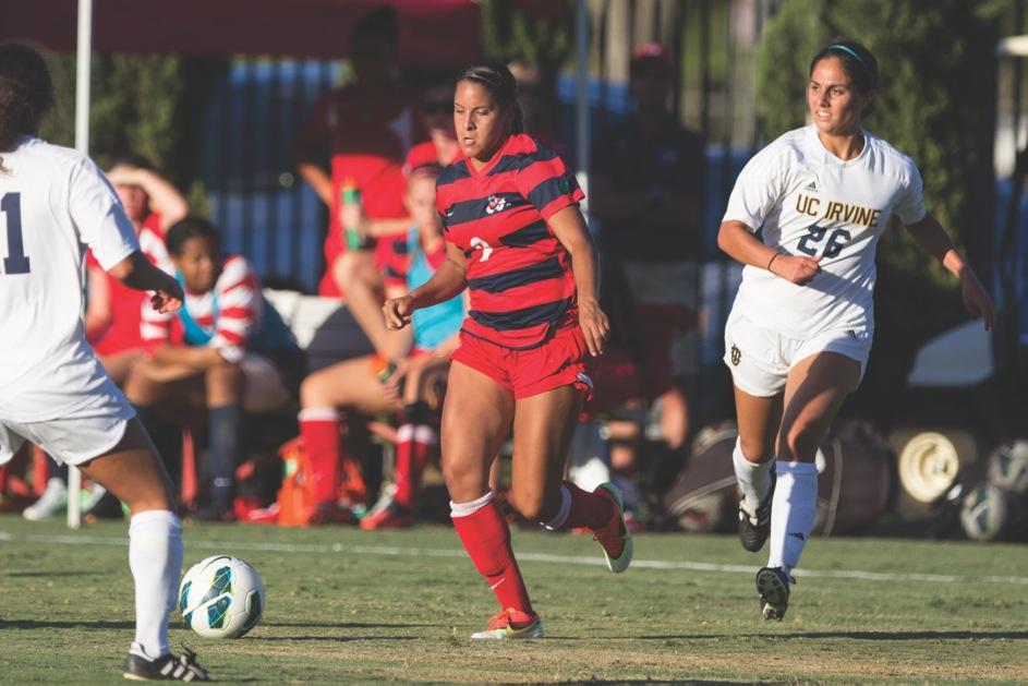 Morgan Castain and the Fresno State women’s soccer team will visit two teams in the state of Washington over the weekend. Photo by Roe Borunda/The Collegian