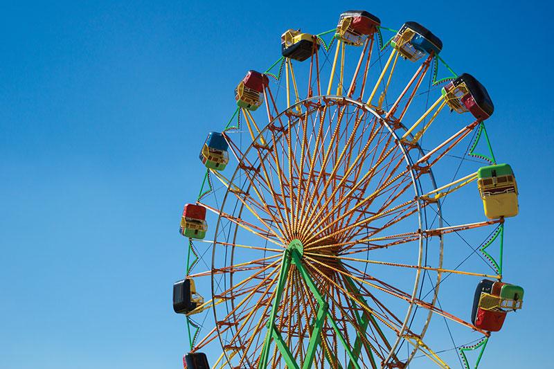 Rachel Taylor / The Collegian 

The Big Fresno Fair will feature more than 50 rides and attractions this year, including a variety of roller coasters and two traditional Ferris wheels.