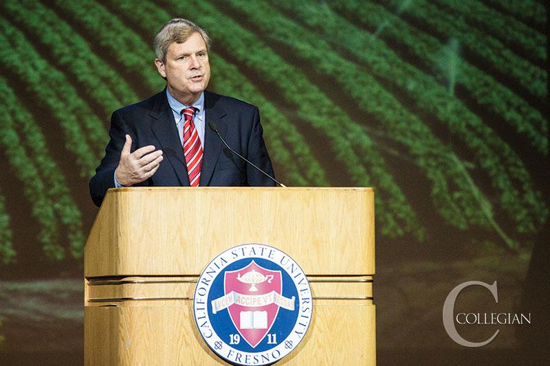 Secretary of Agriculture visits campus to speak about farm bill
