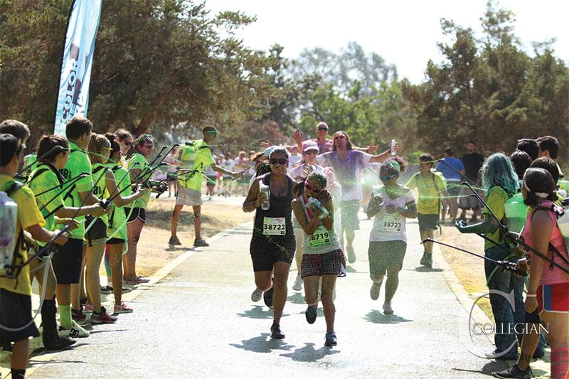 Photo courtesy of Dalton Runberg

Runners at last year’s Color Me Rad 5K are sprayed with color as they make their way through Woodward Park in Fresno.