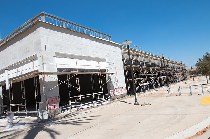 The retail phase of The Square at Campus Pointe, located off Chestnut Avenue between Palazzo student housing and the Save Mart Center, is expected to be completed next spring. 