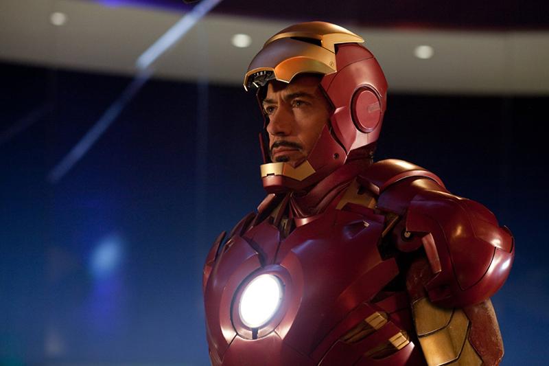 Screenshot from “Iron Man 2.” Robert Downey Jr. as Tony Stark, aka Iron Man.