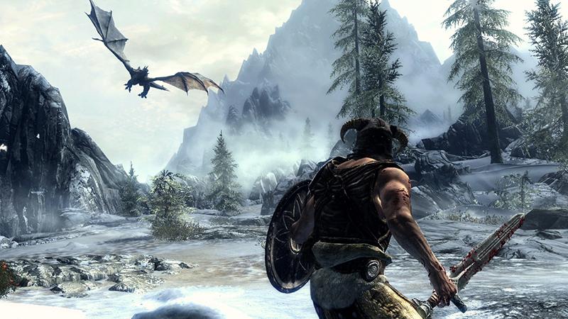 Taking a cue from Fallout 3, Bethesda added cinematic, slow-motion finishing moves to the combat in The Elder Scrolls V: Skyrim. (Tribune News Service)