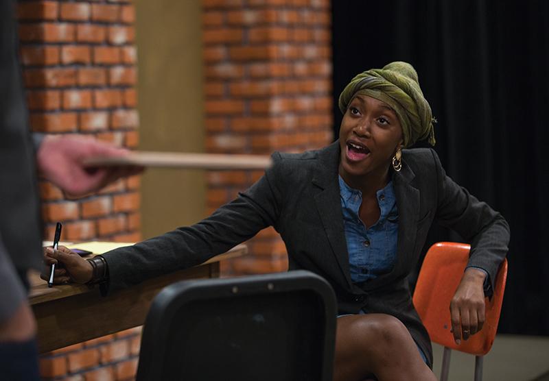 Fresno state student Breayre Tender plays Susan, a role originated by actress Kerry Washington in the original Broadway production of ‘RACE.’