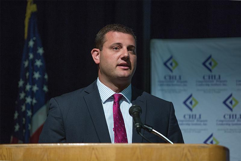 Congressman David Valadao was among several national and local leaders who came to Fresno State Thursday Oct. 16, 2014 to discuss issues affecting Latinos. Darlene Wendels/ The Collegian