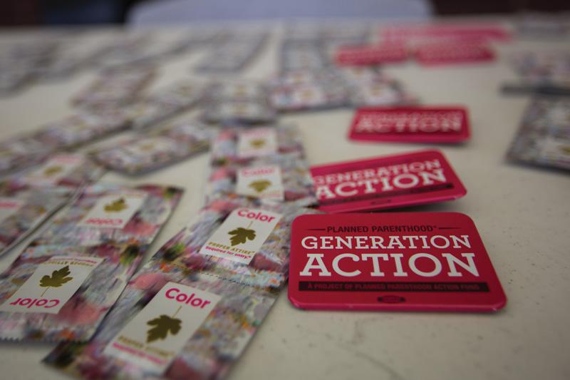 Condoms and magnets were available for students attending the Get It On event in the Satellite Student Union on Wednesday. 