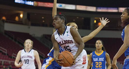 Womens Basketball: Dominant ‘Dogs drive to victory