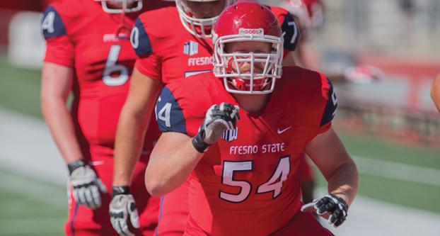 Fresno State senior offensive tackle Justin Northern is one of Fresno State’s most experienced linemen with 27 career starts under his belt.