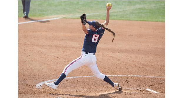 Reigning Mountain West Pitcher of the Year Jill Compton has helped launch the Bulldogs to a national ranking. (Darlene Wendels/The Collegian)