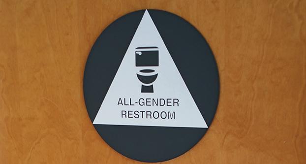 Gender nuetral bathroom in the University Center at Fresno State.
Troy pope / The Collegian 