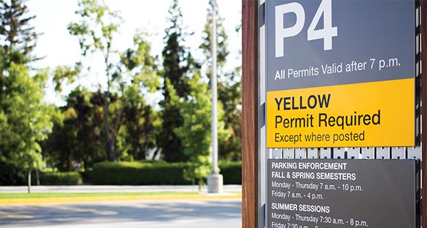 The P4 parking lot located behind the Joyal Building Aug. 25, 2016.  Yellow lots are for faculty members only but students can park there after 7 p.m. (Yezmene Fullilove/The Collegian) 