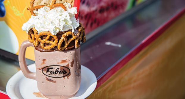 A nutella milkshake from Fabes at the Big Fresno Fair. (Khone Saysamongdy/The Collegian)