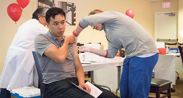 Students, faculty and staff can get free flu shots at Fresno State until Oct. 26. (Yezmene Fullilove/The Collegian)
