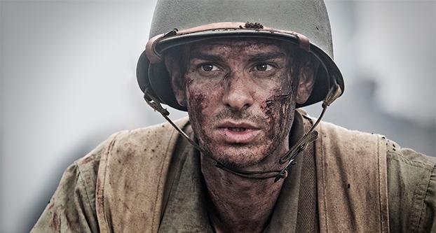 Caption: Andrew Garfield as Desmond Doss in a scene from the movie Hacksaw Ridge directed by Mel Gibson. (Mark Rogers/Lionsgate/TNS)