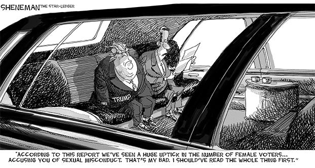 Meanwhile, in the Trump limousine