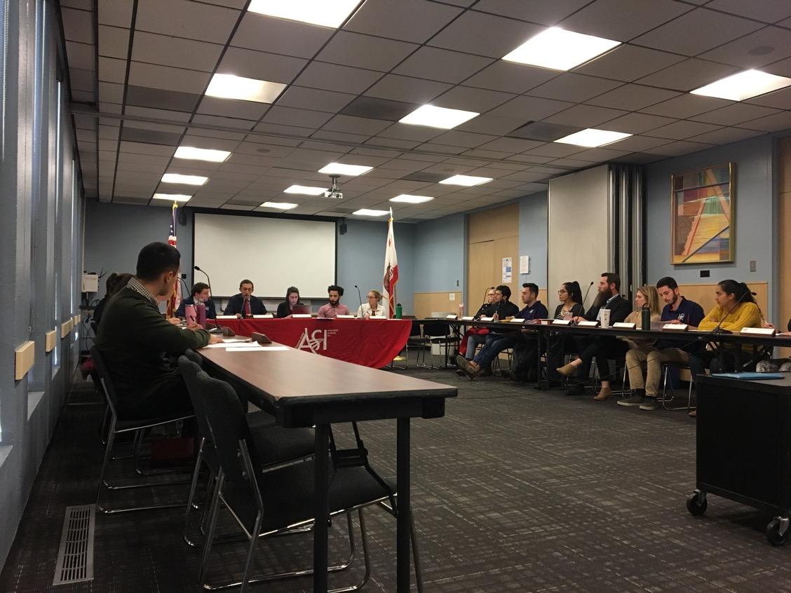 The Associated Students, Inc. senate meeting on Wednesday, Jan. 31 in the University Student Union. (Hayley Salazar/The Collegian) 