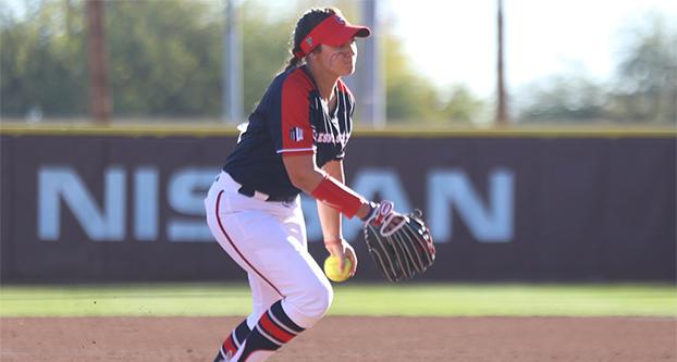 Freshman Danielle East won her first collegiate game against Stanford on Feb. 10, 2018 in Tempe, Arizona. The ‘Dogs will host the Bulldog Classic this weekend at Margie Wright Diamond. (Fresno State Athletics)