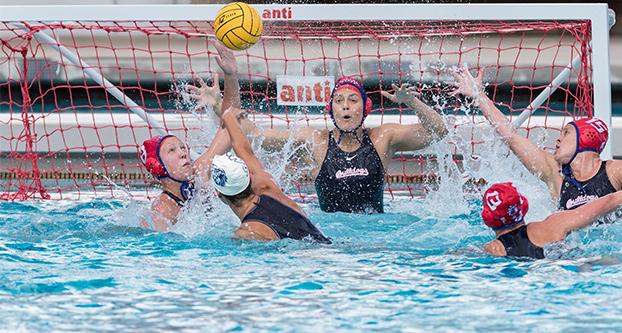 Fresno State’s water polo team fell 9-3 in its conference-opener against No. 12 Loyola Marymount University on Saturday at the Aquatic Center (Fresno State Athletics)   
