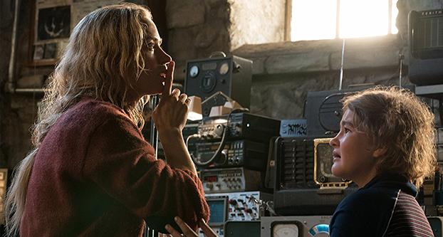 Emily Blunt and Millicent Simmonds in ‘A Quiet Place.’ (Paramount Pictures/Tribune News Service)