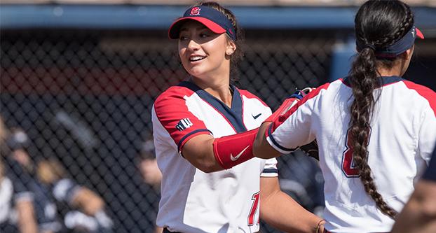 Freshman Danielle East threw a career-high 15 strikeouts in Game 3 of the New Mexico Lobos series on March 31, 2018. The ‘Dogs won the series 2-1 after East delivered a no-hitter on Saturday. (Fresno State Athletics) 