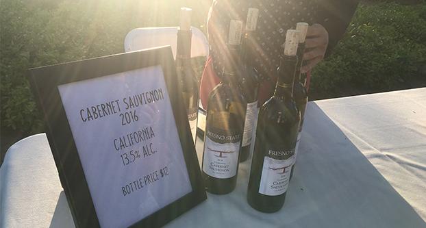 Cabernet produced by Fresno State students was available at Taste of Spring on Thursday, April 19, 2018 at the Fresno State Winery. (Christian Mattos/The Collegian)