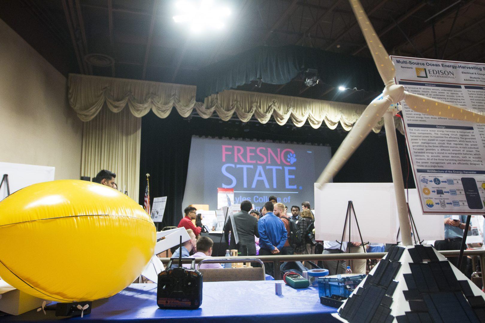 The projects on display at the 11th Annual Projects Day held in the Satellite Student Union on May 8. 2018. (Ramuel Reyes/The Collegian)