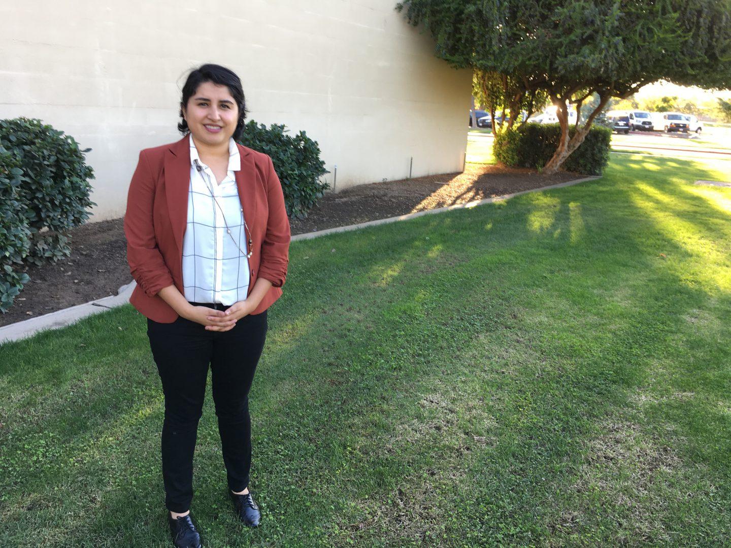 Elisa Oceguera, a doctoral student at UC Davis, produced a digital storytelling project to tell stories of LGBTQ farmworkers in California. (Cresencio Rodriguez/The Collegian)