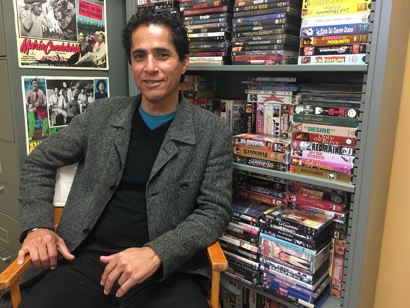 Professor Adan Avalos is the first tenure-track Latino professor in the media, communication and journalism department at Fresno State. (Melina Ortiz/The Collegian)