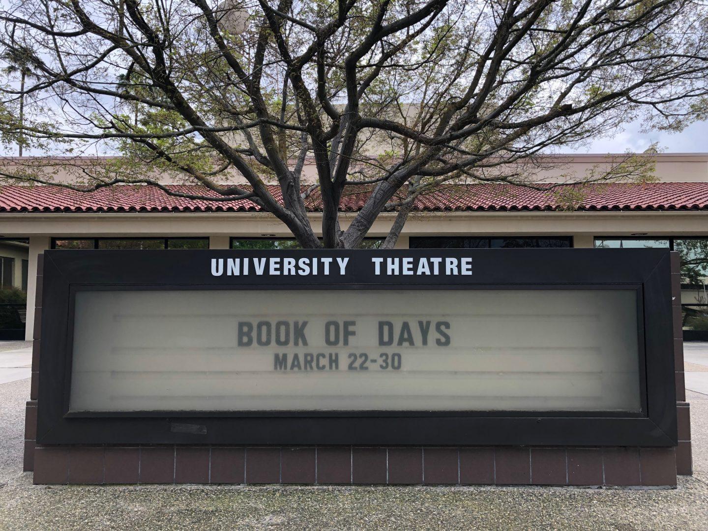 The production Book of Days will be opening Friday at 7:30 p.m. in the Dennis and Cheryl Woods Theatre. (Marilyn Castaneda/The Collegian)