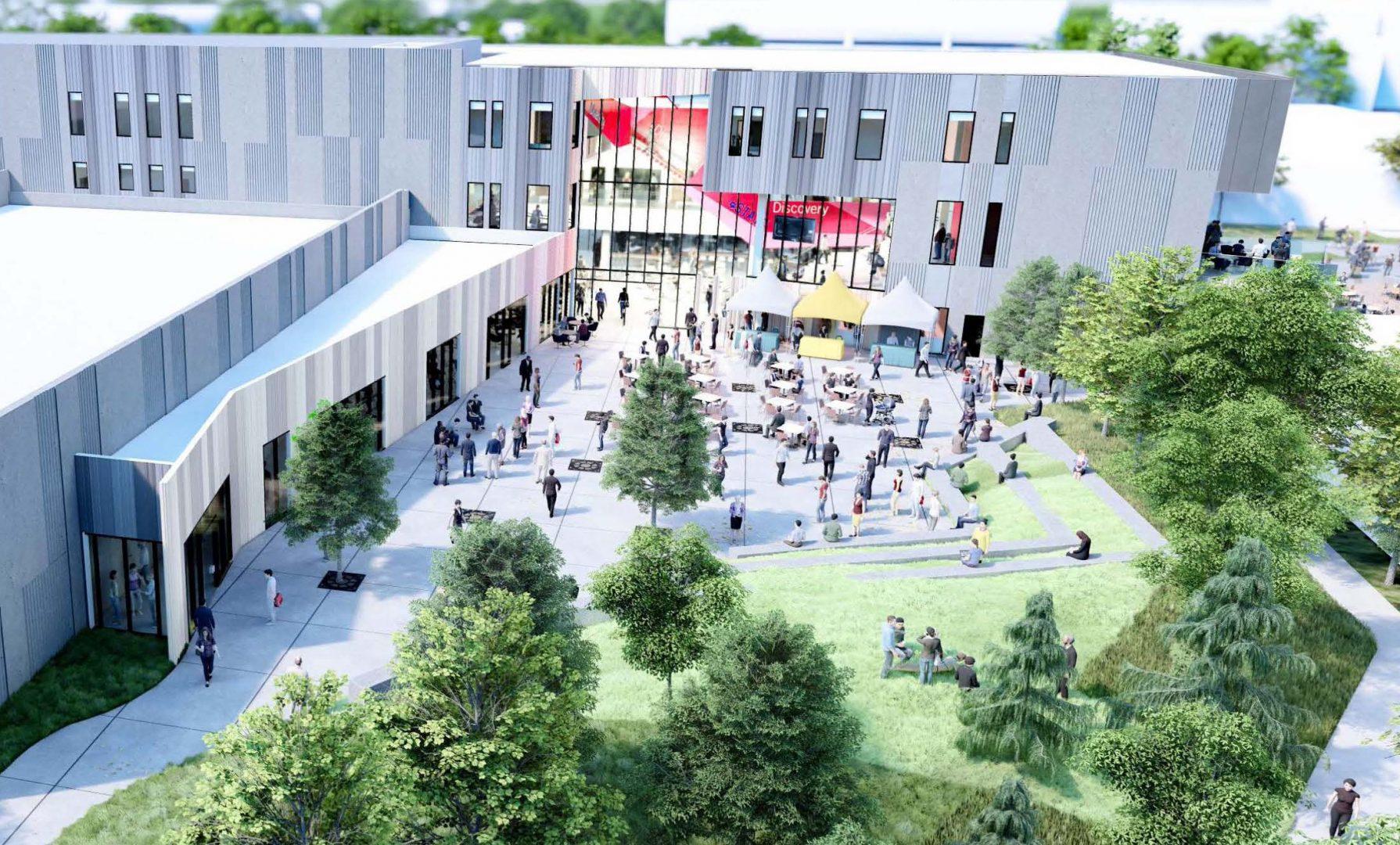 Digital rendering of the New Student Union. (Courtesy Fresno State)