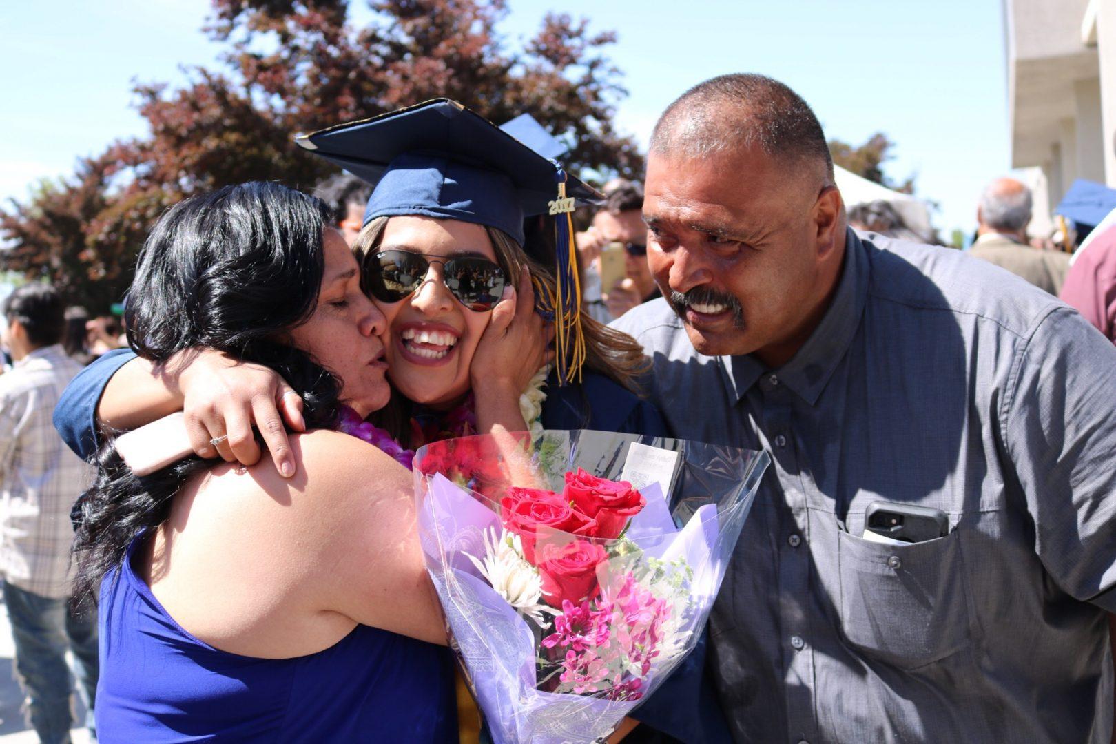 Camerina+Morales+celebrates+her+graduation+with+her+parents.+%28Courtesy+Camerina+Morales%29