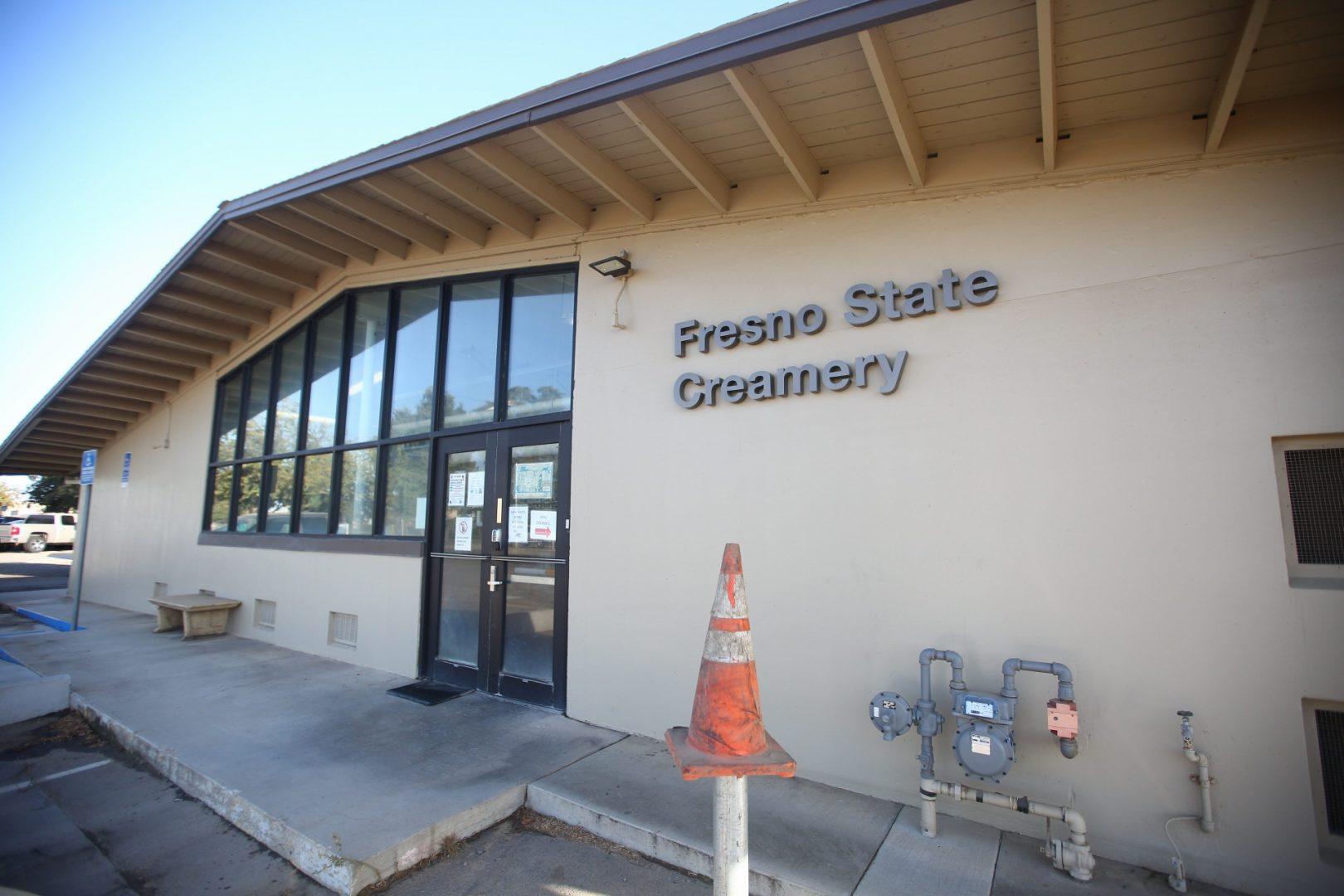 The Fresno State Creamery on Sept. 18. A butter spread produced by the creamery was recalled due to a concern of potential contamination. (Larry Valenzuela/The Collegian)