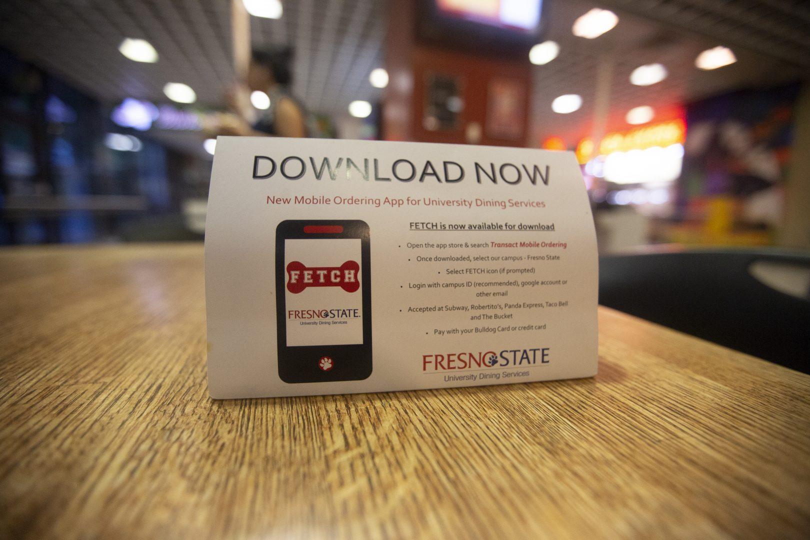 Fetch is a food ordering app at Fresno State that replaced the previous app, Tapingo. (Larry Valenzuela/The Collegian)