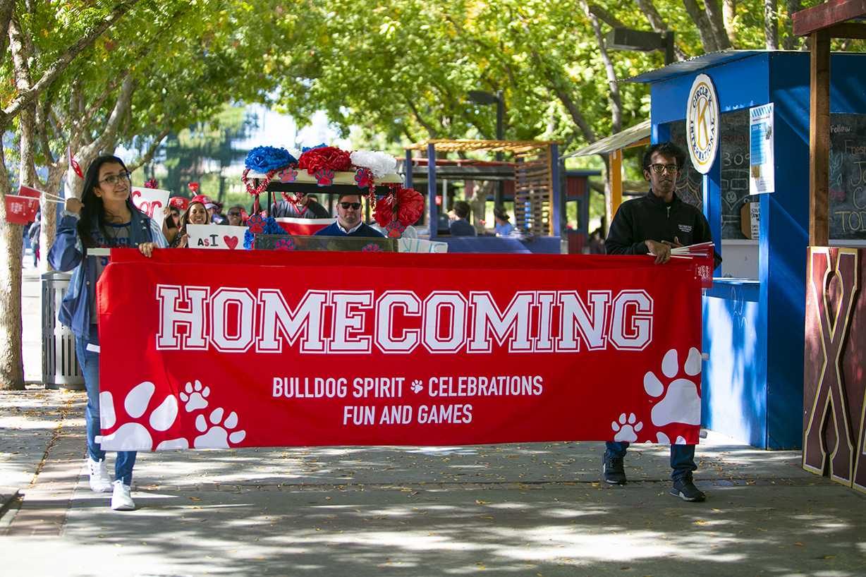 The+Homecoming+Pawrade+makes+its+way+through+campus+to+kick+off+Homescoming+week+on+Monday%2C+Oct.+23%2C+2019.+%28Larry+Valenzuela%2F+The+Collegian%29