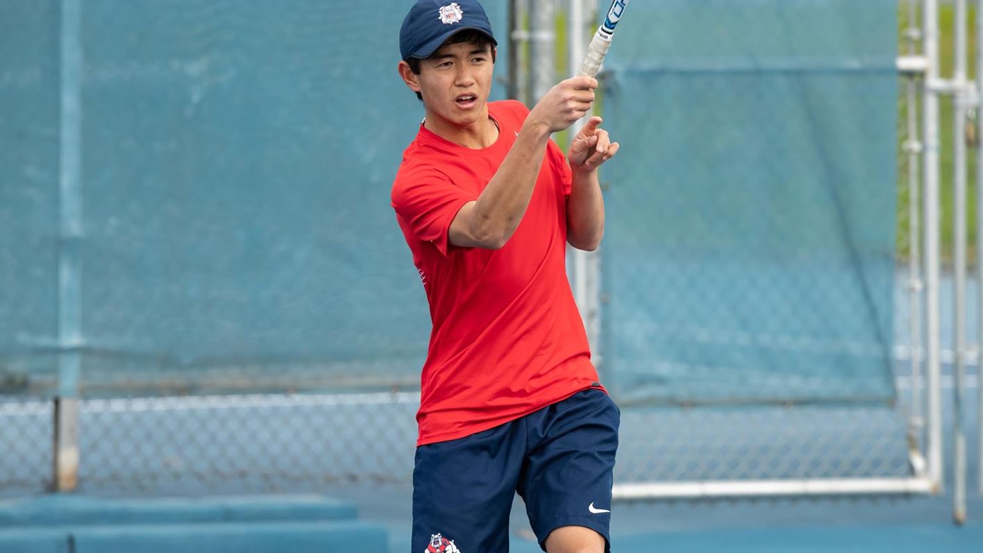 Fresno State mens tennis player Bailey Gong. (Photo courtesy of Fresno State Athletics)
