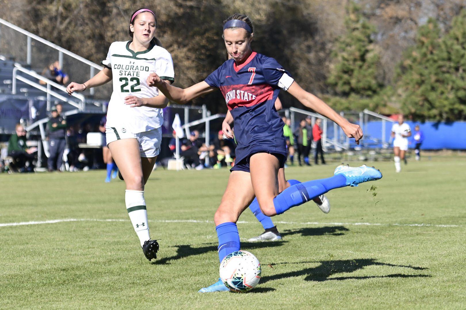 BOISE, ID - 5 NOV 2018: The 2019 Mountain West Women's Soccer Championship takes place at Boas Soccer Complex in Boise, ID. Timothy Nwachukwu/NCAA Photos